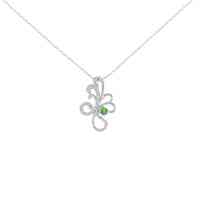 K18WG デマントイドガーネット ネックレス 0.14CT