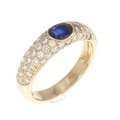K18YG サファイヤ リング 0.51CT