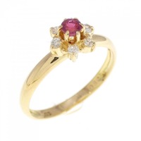 K18YG ルビー リング