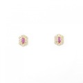 【新品】K18YG ルビー ピアス 0.14CT