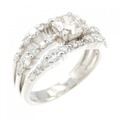 PT ダイヤモンド リング 1.008CT FaB SI2 ファンシーカット