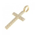 エスジェーエックス ダイヤモンドクロスチャーム ペンダント 0.26CT
