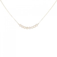K18PG ダイヤモンド ネックレス 0.1CT