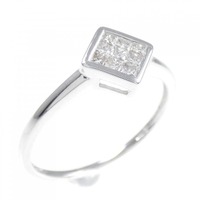 K18WG ダイヤモンド リング 0.20CT