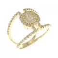 K18YG ダイヤモンド リング 0.60CT