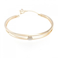K18PG ダイヤモンド バングル 0.25CT