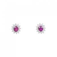 PT ルビー ピアス 0.57CT