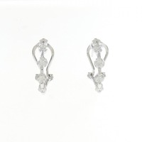 PT/K14WG ダイヤモンド ピアス 1.00CT