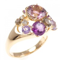 K18PG カラーストーン リング