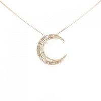 K18PG ムーン ダイヤモンド ネックレス 0.74CT