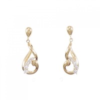 K18YG ダイヤモンド ピアス 0.32CT