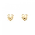 K18YG ハート ピアス