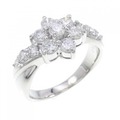 PT フラワー ダイヤモンド リング 1.00CT