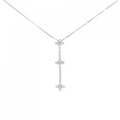 K18WG ダイヤモンド ネックレス 0.27CT