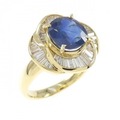K18YG サファイヤ リング 2.43CT
