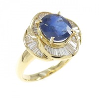 K18YG サファイヤ リング 2.43CT