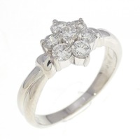 PT フラワー ダイヤモンド リング 0.50CT