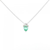 PT/K18YG エメラルド ネックレス 0.74CT