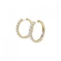 【新品】K18YG フープ ダイヤモンド ピアス 2.003CT