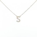 アーカー イニシャル ネックレス 0.05CT