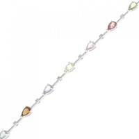 K18WG サファイヤ ブレスレット 3.54CT