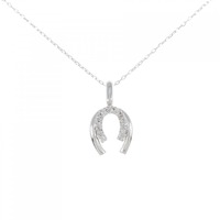 K18WG ダイヤモンド ネックレス 0.21CT