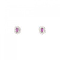 【新品】PT ルビー ピアス 0.14CT