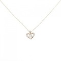 サマンサティアラ ハート ダイヤモンド ネックレス 0.09CT