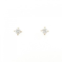 K18YG ダイヤモンド ピアス 0.16CT