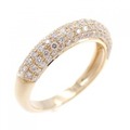 K18PG パヴェ ダイヤモンド リング 0.55CT