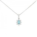 PT パライバトルマリン ネックレス 0.12CT