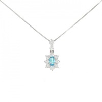 PT パライバトルマリン ネックレス 0.12CT