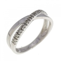 K14WG ダイヤモンド リング 0.12CT