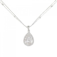 K18WG ダイヤモンド ネックレス 0.50CT
