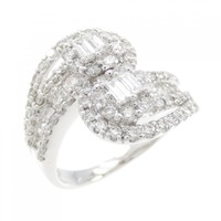 K18WG ダイヤモンド リング 1.50CT