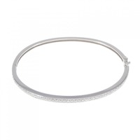 K18WG ダイヤモンド バングル 0.50CT