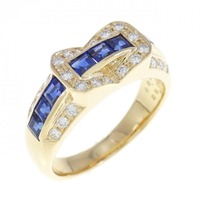 K18YG サファイヤ リング 0.85CT