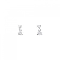 K18WG ダイヤモンド ピアス 0.40CT