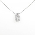 K18WG パヴェ ダイヤモンド ネックレス 0.60CT