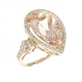 K18PG ベリル リング 6.89CT