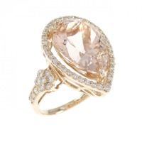 K18PG ベリル リング 6.89CT