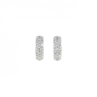 K18WG ダイヤモンド ピアス 0.50CT