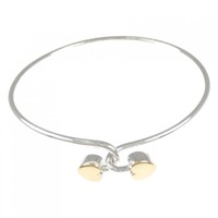 【ヴィンテージ】ティファニー ソリッドダブルハート ブレスレット