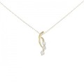 【新品】K18YG ダイヤモンド ネックレス 0.18CT