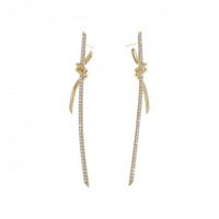 ティファニー ノット ドロップ ピアス 0.31CT