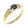 K18YG サファイヤ リング 0.51CT