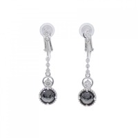 K18WG ダイヤモンド イヤリング 1.30CT