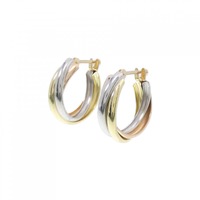 K18YG/PT/K18PG フープ ピアス