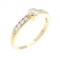 K18YG ダイヤモンド リング 0.10CT