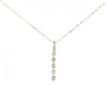 K18PG ダイヤモンド ネックレス 0.30CT